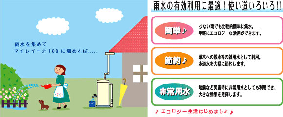 大切な雨水の利用